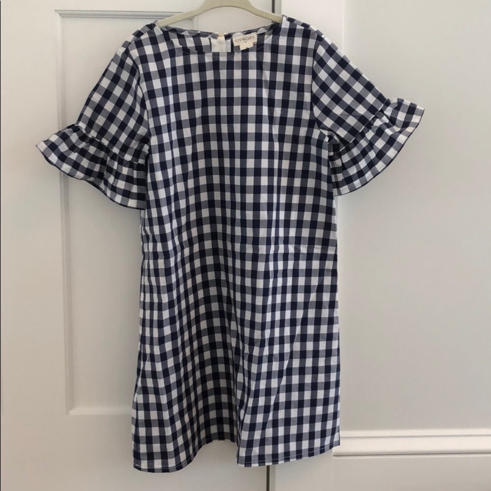 NWOT Crewcuts adorable blue gingham dress